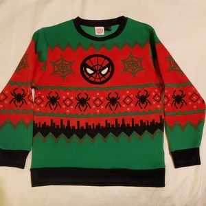 BOYS SPIDERMAN CHRISTMAS SWEATER